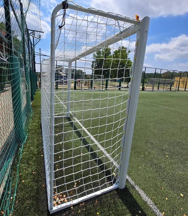 Poarta fotbal 3x2m mobila, aluminiu profil 120x100 mm, spate otel 8/15