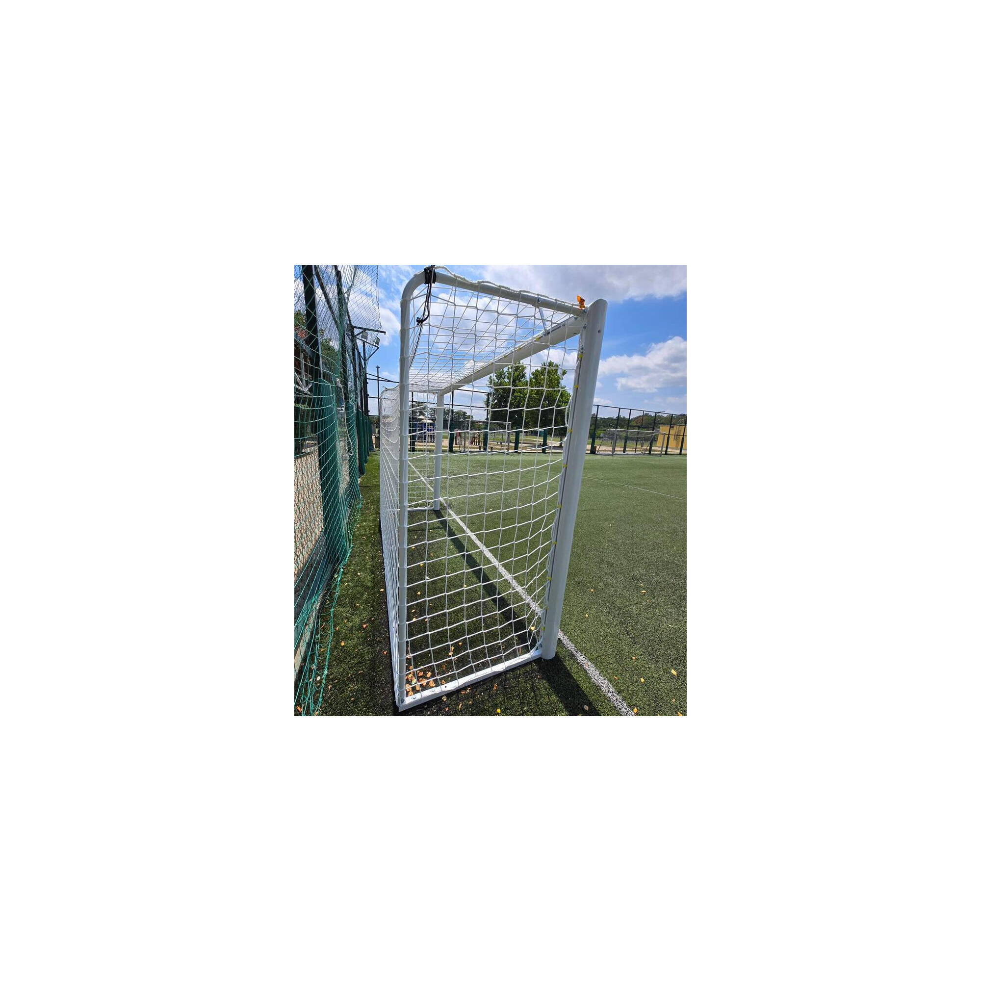 Poarta fotbal 3x2m mobila, aluminiu profil 120x100 mm, spate otel