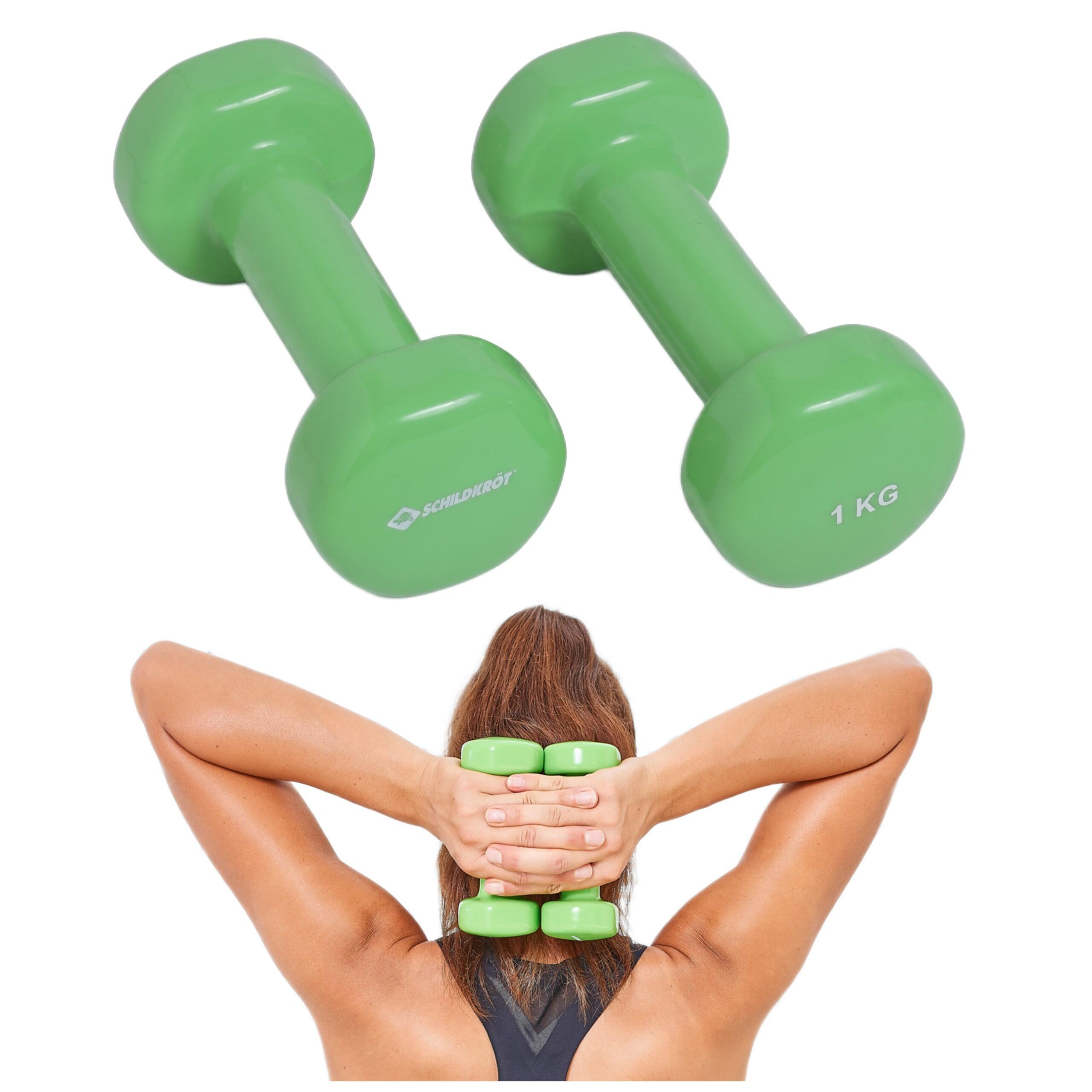 Hantle fitness Schildkrot Vinyl Dumbbells 2x 1kg 7/7