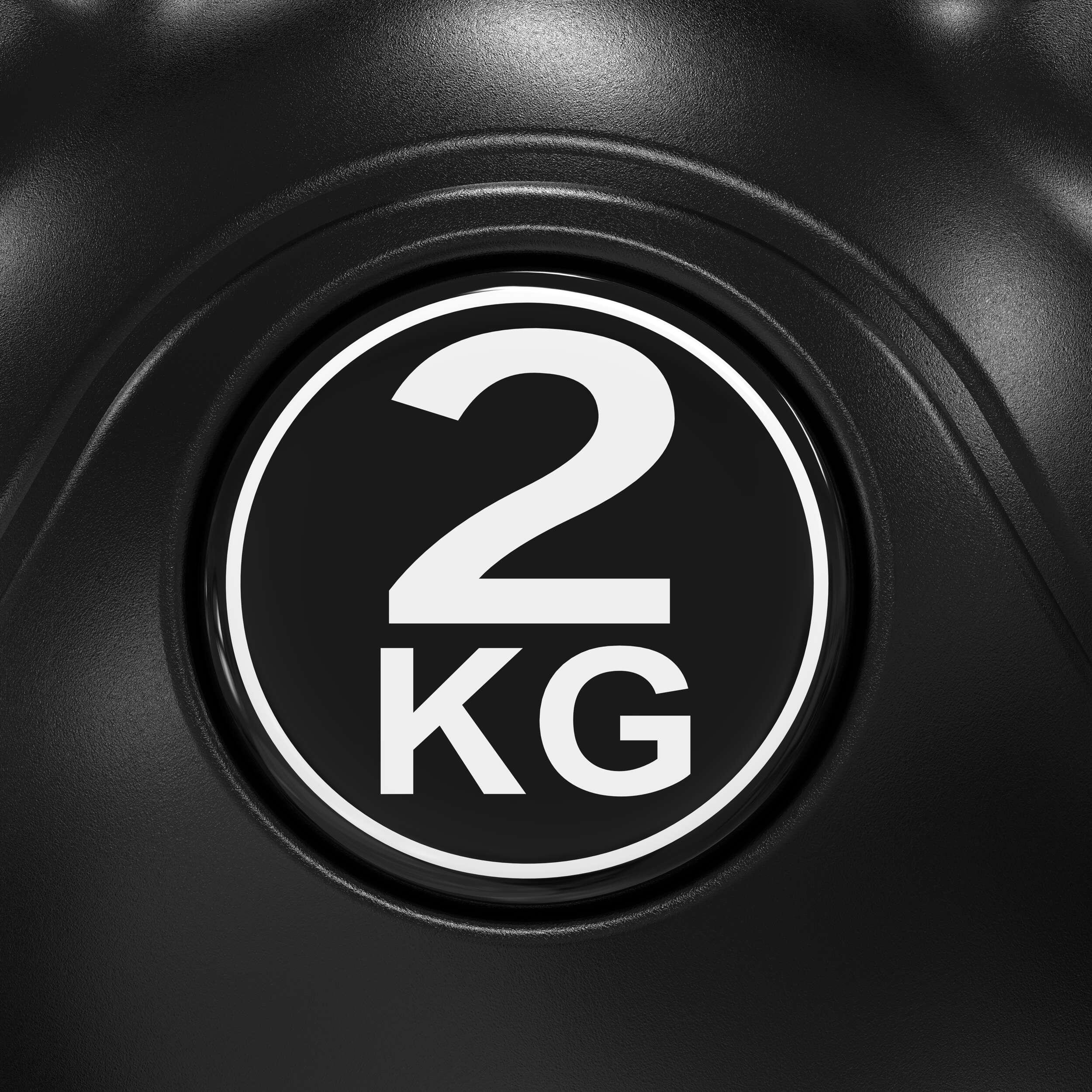 Kugelhantel - Kettlebell - PVC mit Sand gefüllt 6/7