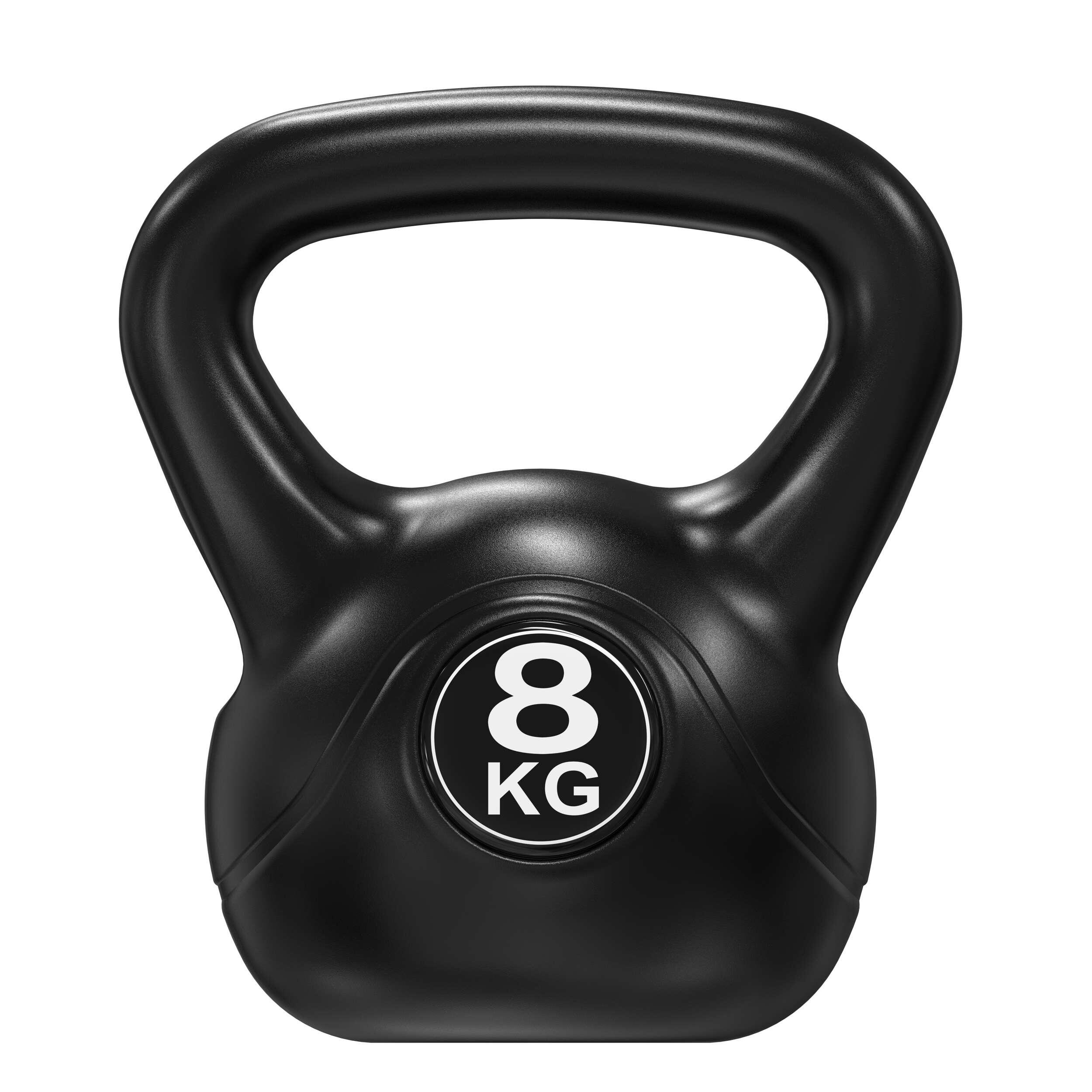 Kettlebell polyéthilène PE 8kg noir 2/8