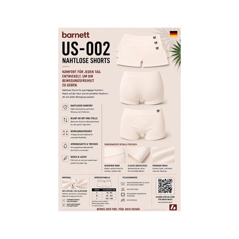 US-002 Shorty – Set de 3 piese, Alb