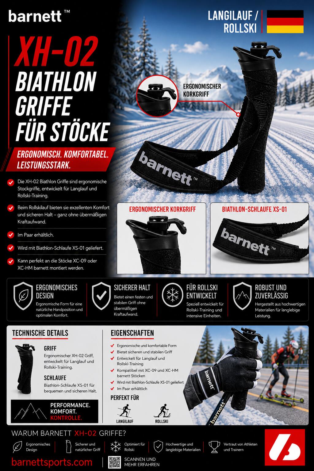 XH-02 poignées de biathlon 4/4