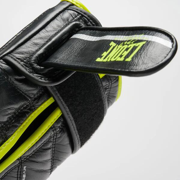 Guantes de boxeo Leone1947 REVO FLUO negro 12oz 8/9