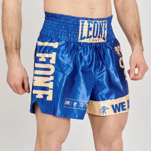 Calções Thai e Kick Leone1947 DNA azul L 8/8