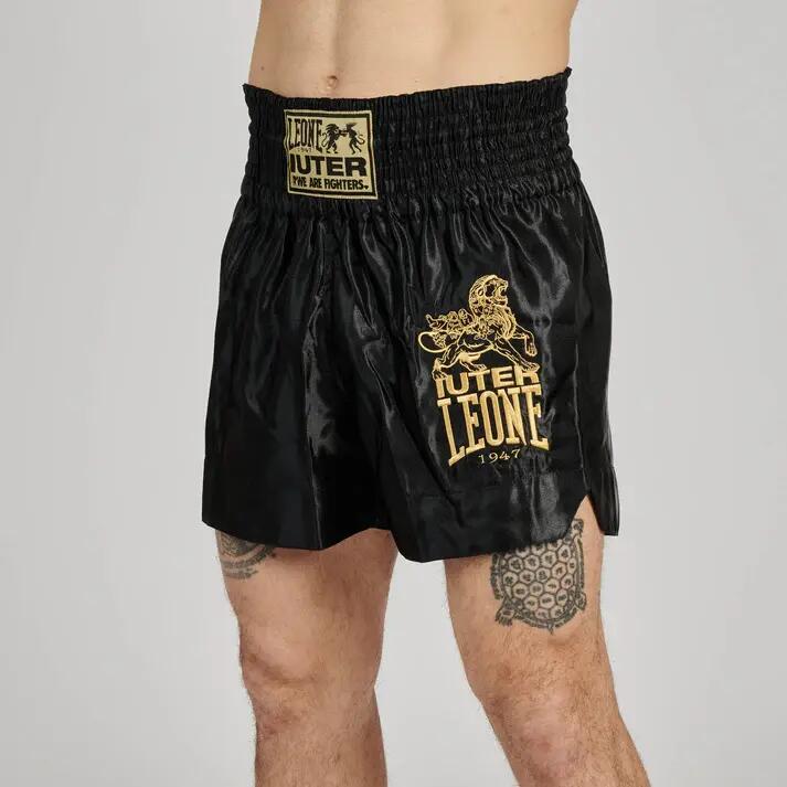 Pantalón Kick-Thai LEONE x IUTER satén negro L 9/10