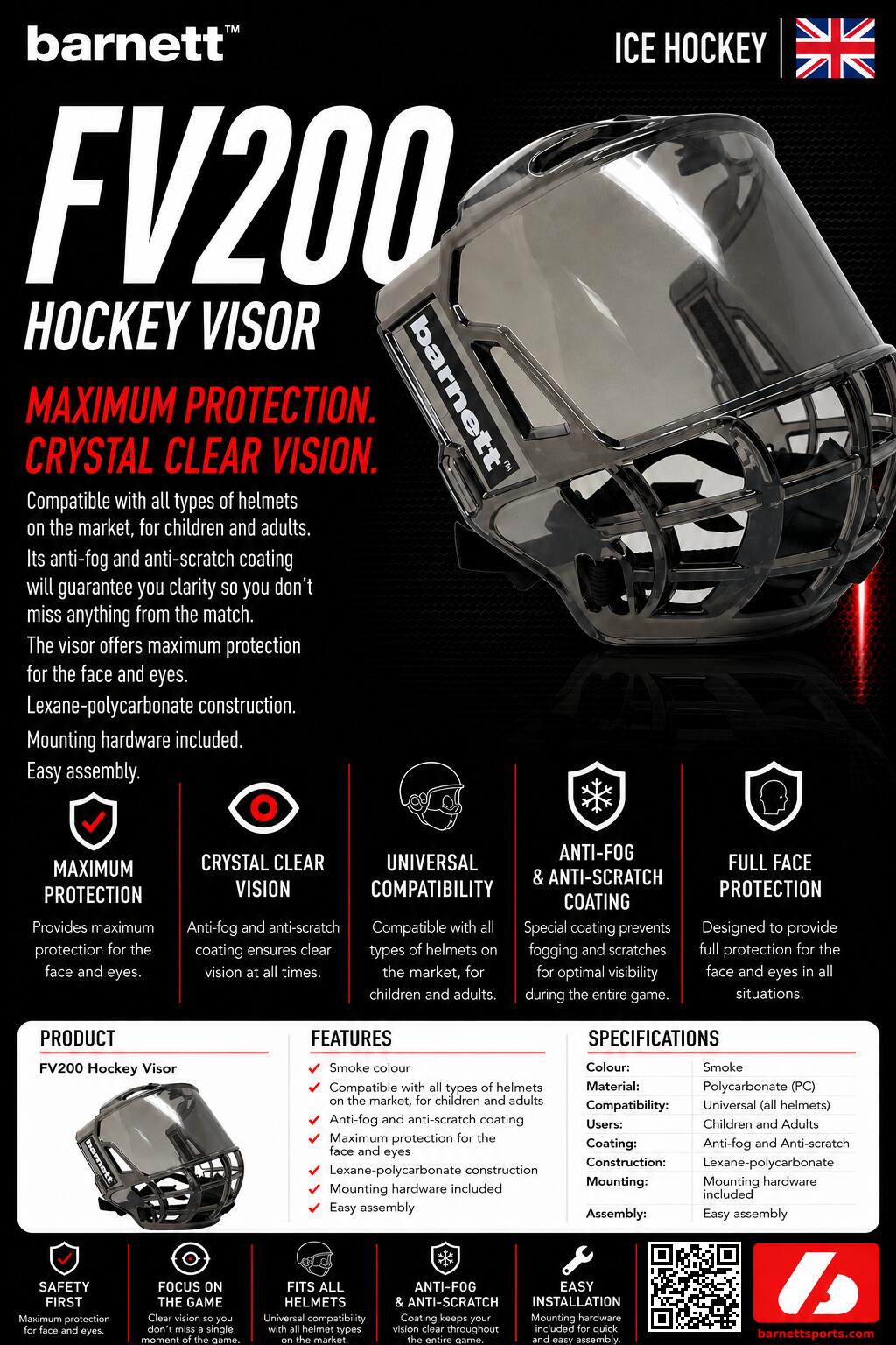 FV200 Hockeyvizier 4/4