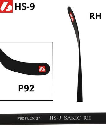 HS-9 87 flex LH REG ice hockey stick carbon hm (pour les gauchers)