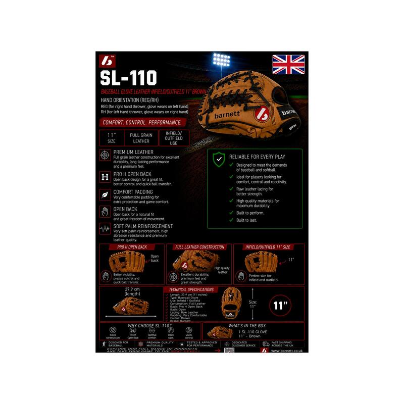  mănușă de baseball din piele RH SL-110