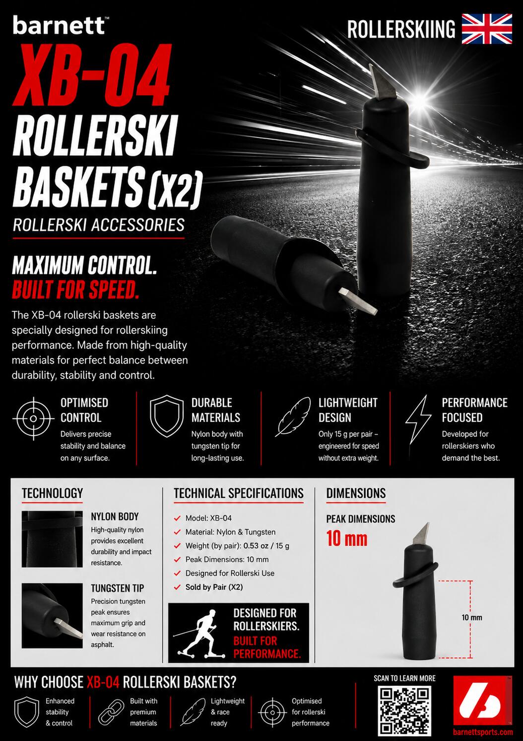 XB-04 Rad-Skikörbe, 10 mm, (X2) 3/3