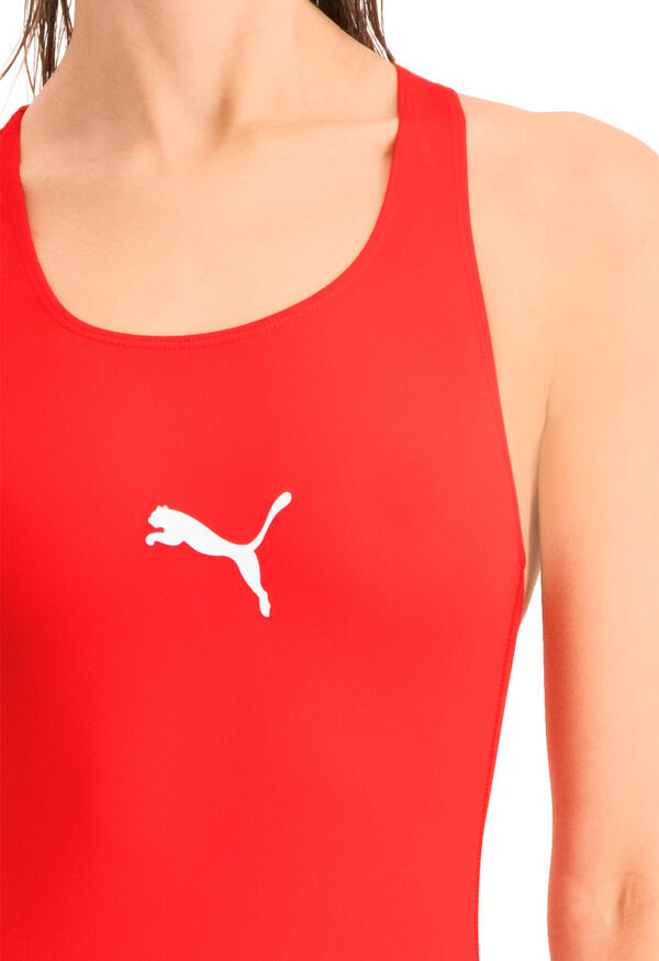 Maillot de bain à dos nageur pour femme PUMA Swim Rouge 3/7