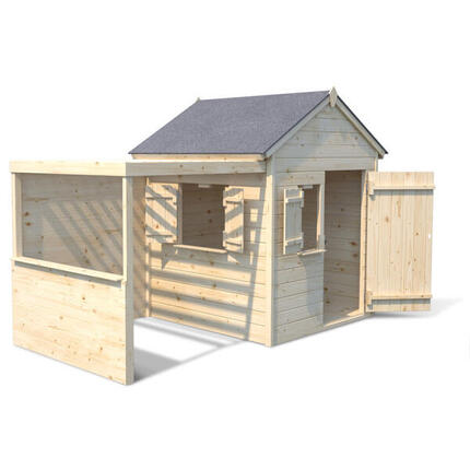 Cabane en bois enfant avec pergola ALPAGA