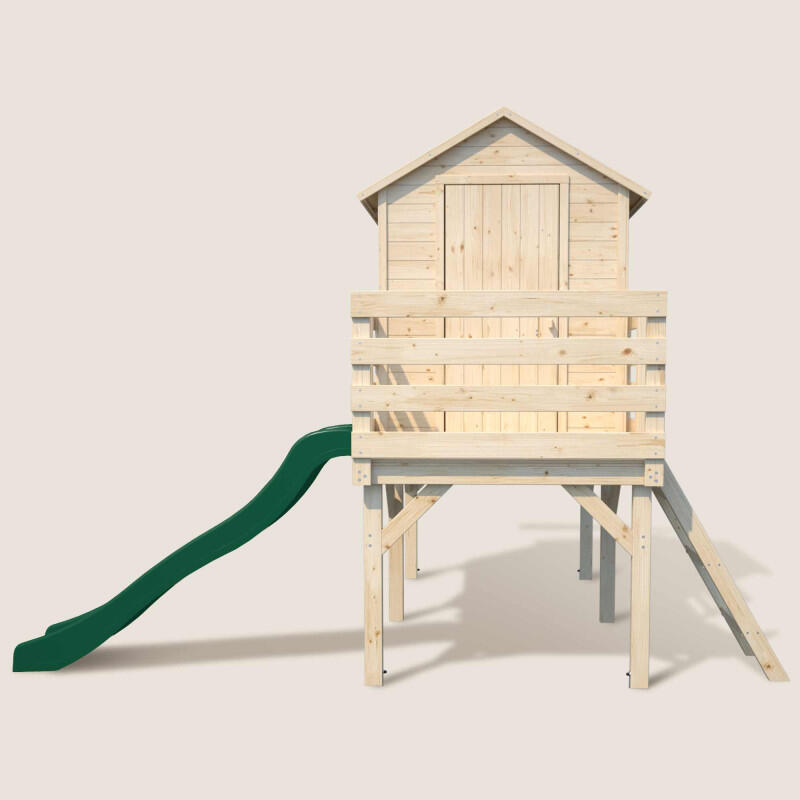 Cabane en bois sur pilotis avec toboggan JOSEPHINE 4/5