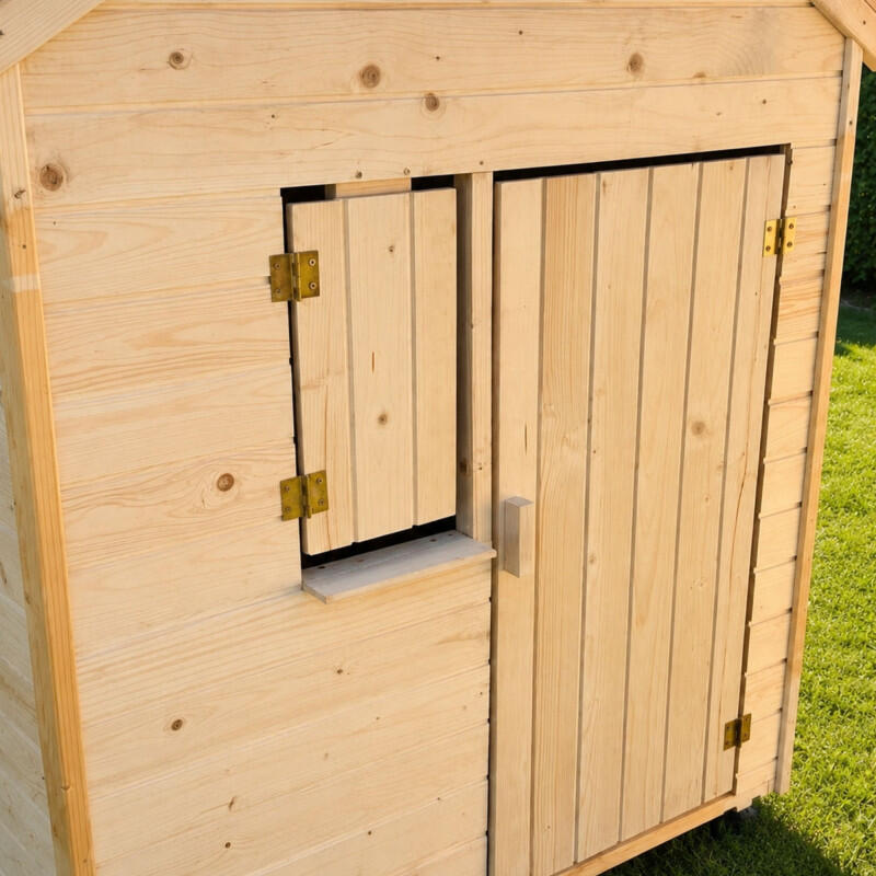 Cabane bois enfant avec pergola et comptoir EPICERIE 5/5