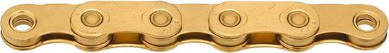 KMC X Flat gewaxte platte ketting 12/13S goud
