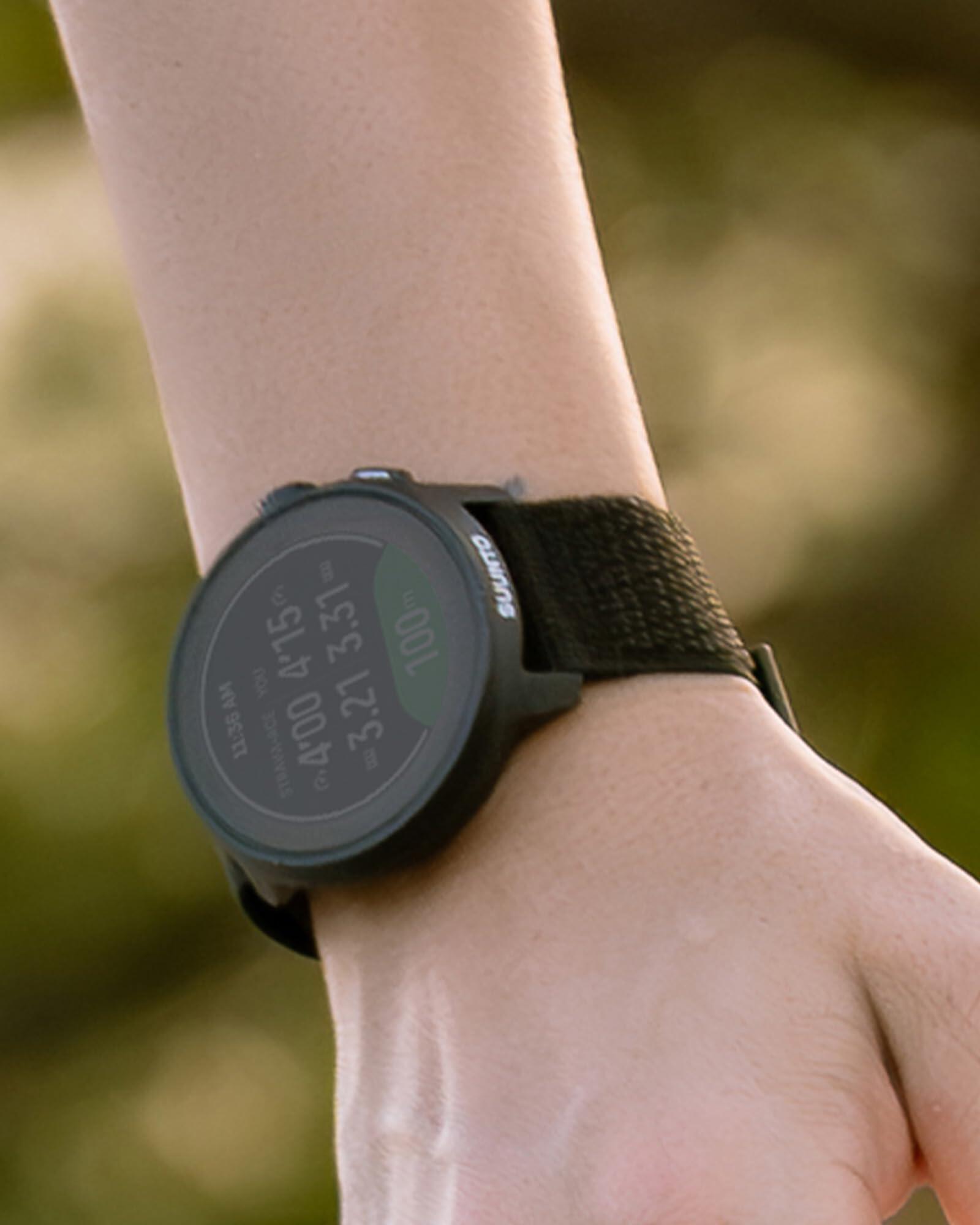 Bracelet de Montre Suunto Athletic 7 Loop Textile 22mm S/M + M/L Noir 6/6