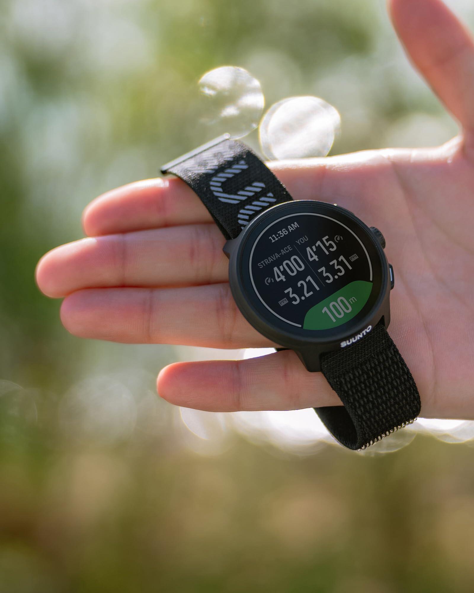 Bracelet de Montre Suunto Athletic 7 Loop Textile 22mm S/M + M/L Noir 4/6