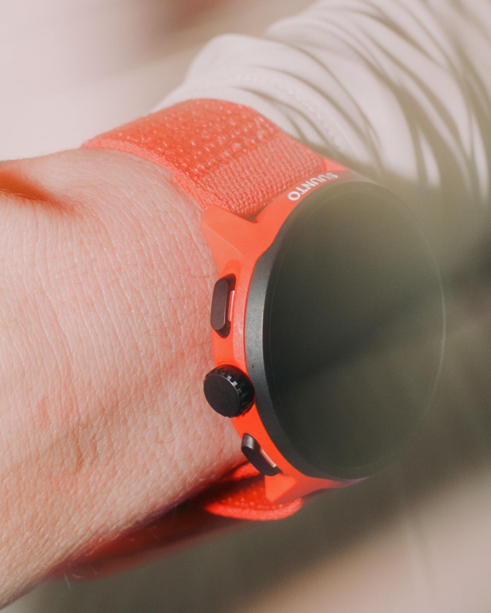 Bracelet de Montre Suunto Athletic 7 Loop Textile 22mm S/M + M/L Orange Coral 4/6