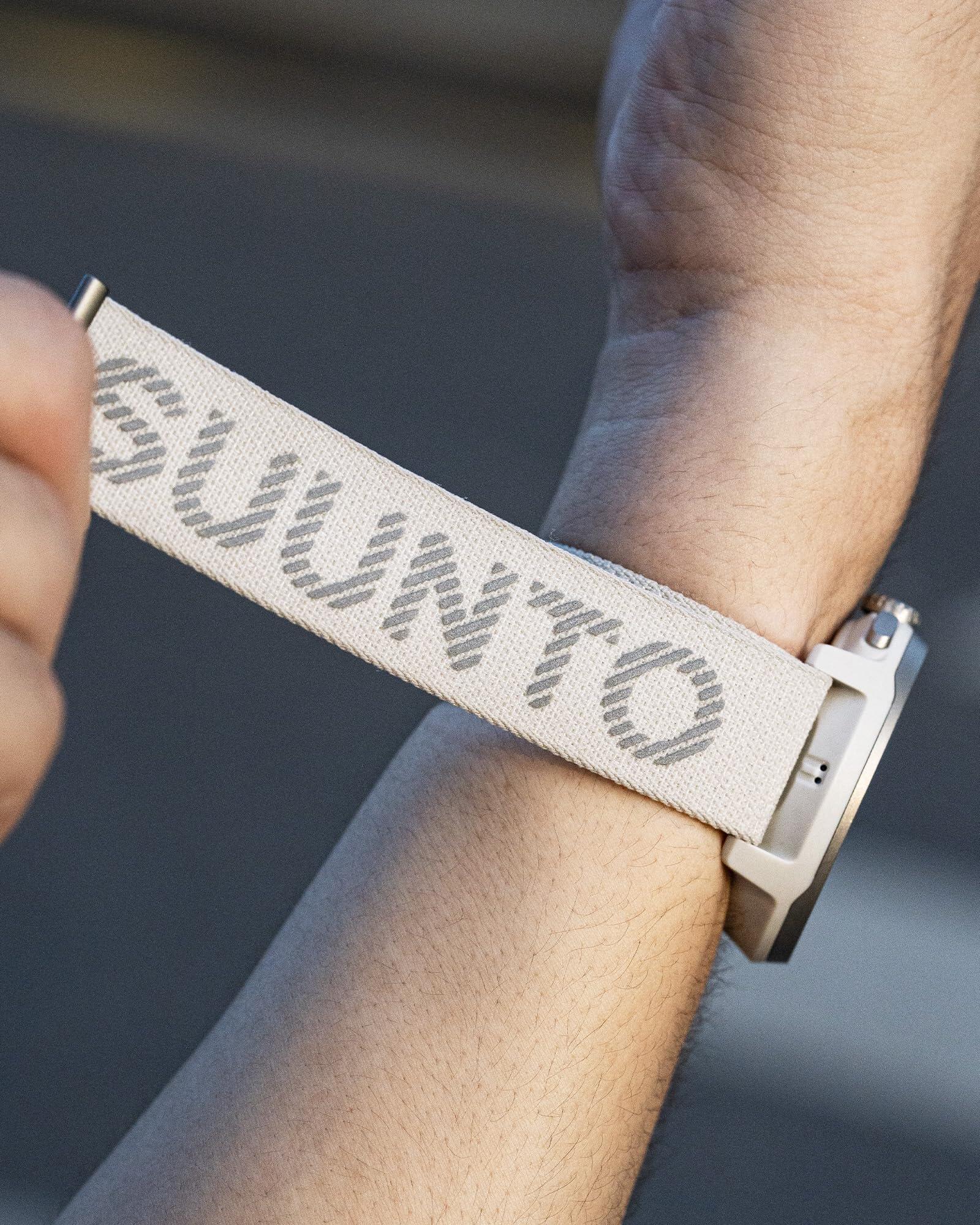 Bracelet de Montre Suunto Athletic 7 Loop Textile 22mm S/M + M/L Gris Frost 4/6