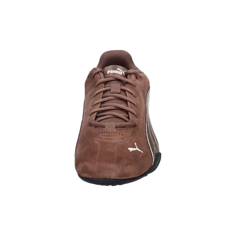 1579 sneaker maro din piele întoarsă - profil jos.