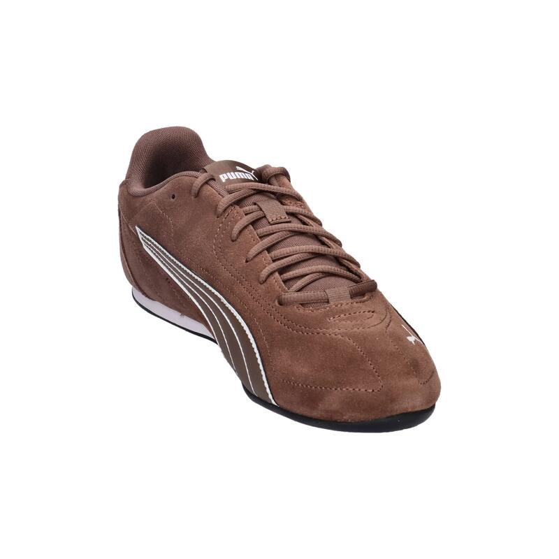 1579 sneaker maro din piele întoarsă - profil jos.