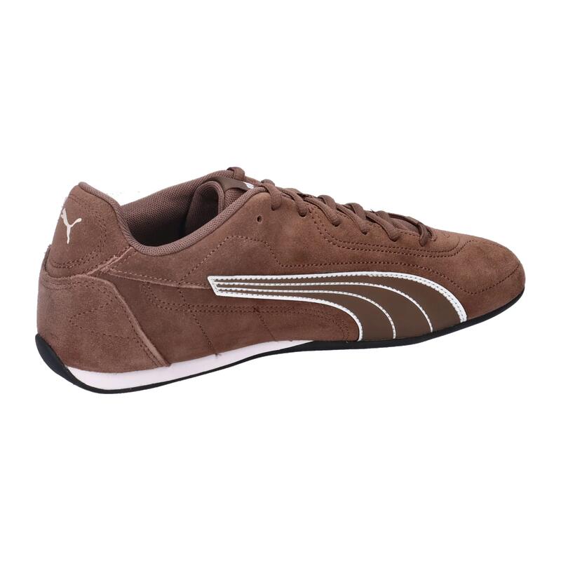 1579 sneaker maro din piele întoarsă - profil jos.
