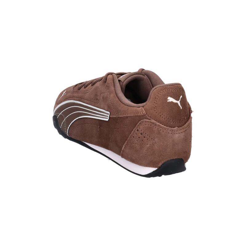 1579 sneaker maro din piele întoarsă - profil jos.