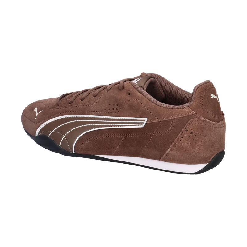 1579 sneaker maro din piele întoarsă - profil jos.