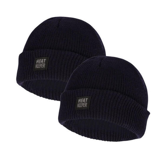 Heatkeeper - Thermo Muts Kinderen - Marine Blauw - 2-Stuks