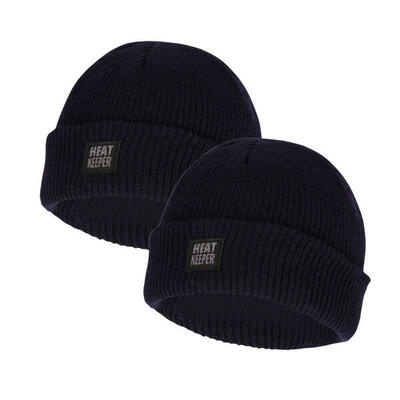 Heatkeeper - thermo muts kinderen - antraciet - 2-stuks