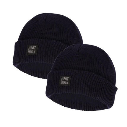 Heatkeeper - Thermo Muts Kinderen - Zwart - 2-Stuks