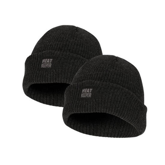 Heatkeeper - Thermo Muts Kinderen - Antraciet - 2-Stuks