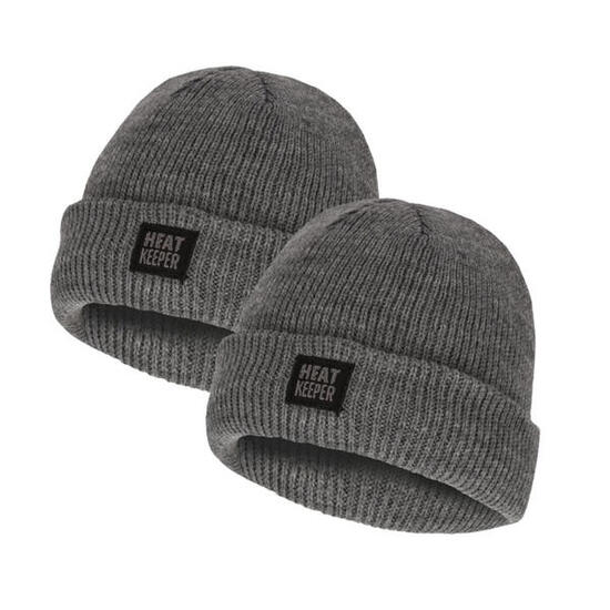 Heatkeeper - Thermo Muts Kinderen - Grijs - 2-Stuks