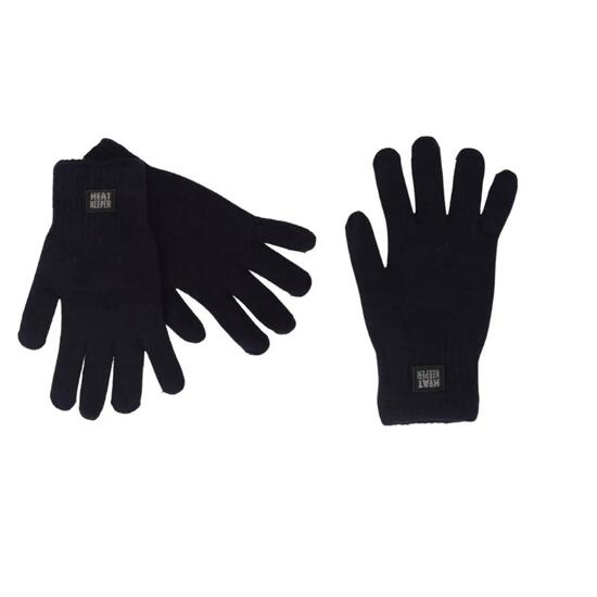 Herren-Strickhandschuhe Thermohandschuhe mittelgrau 2 Paar
