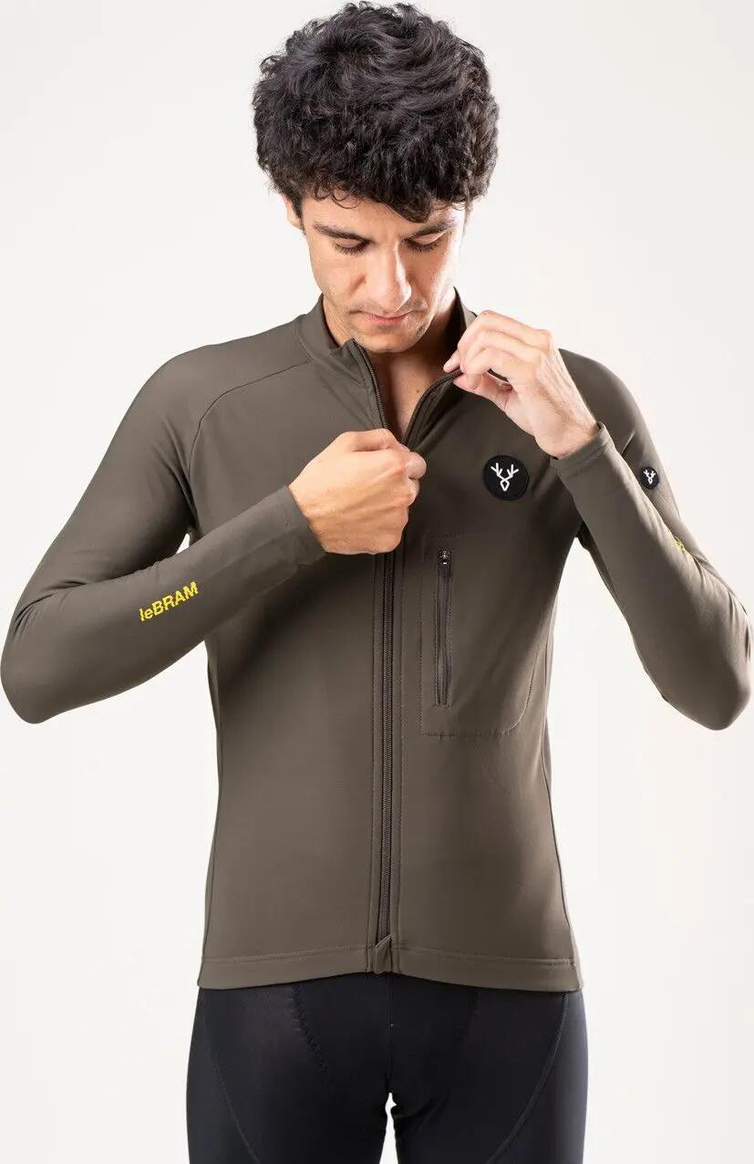 Maillot térmico de manga larga LeBram Training Caqui Verde 3/7