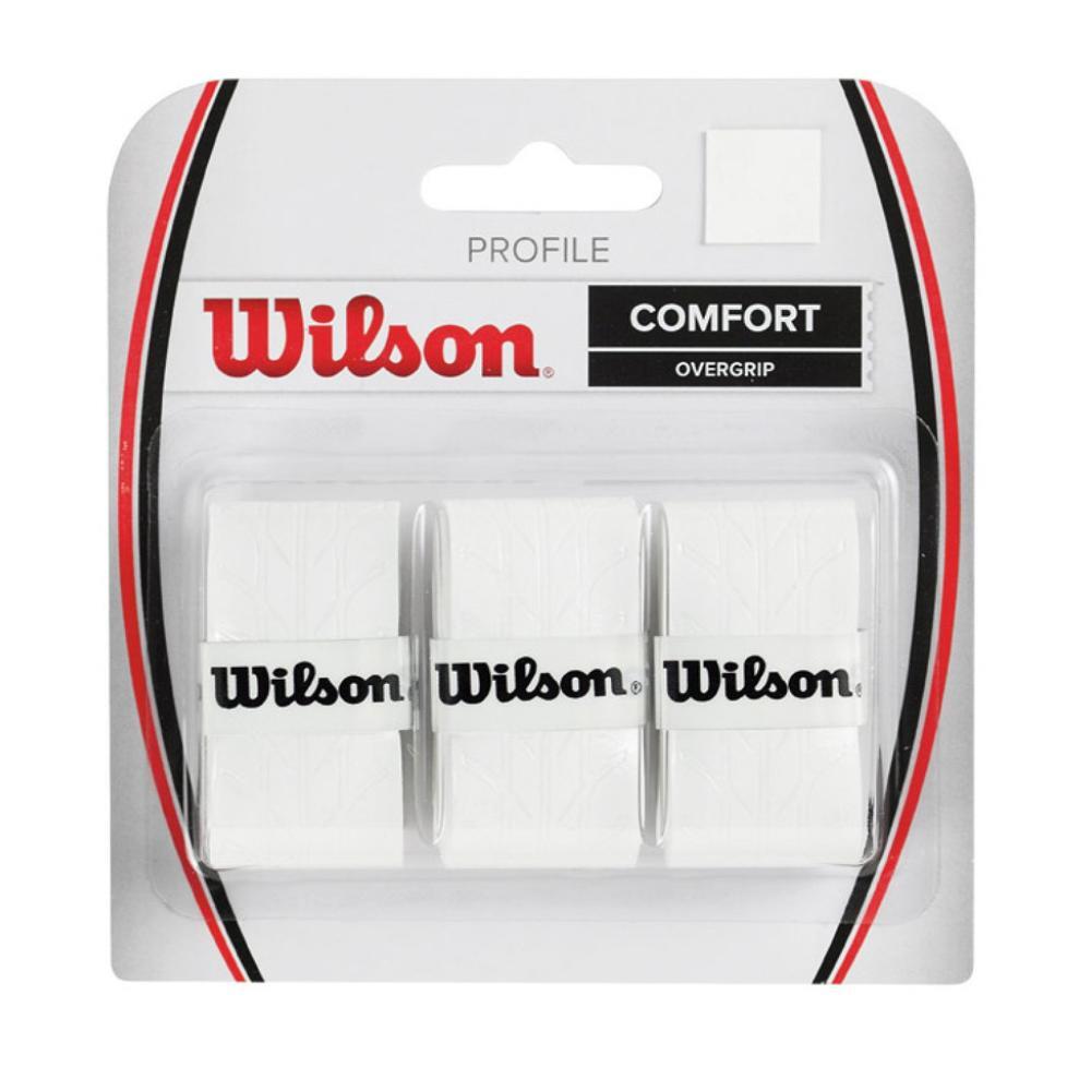 Wilson Profile X3 Tennis Overgrip - White SurGrip