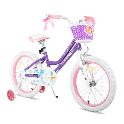 Fille vélo vélo enfant 16" roulettes+panier,4-7a
