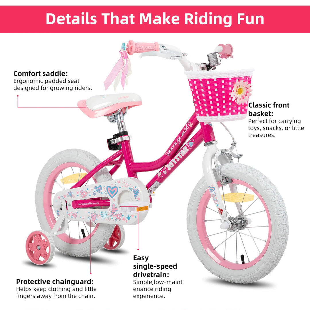 Mädchen Fahrrad Kinderfahrrad 12" Stützräder+Korb,2-4J 5/6