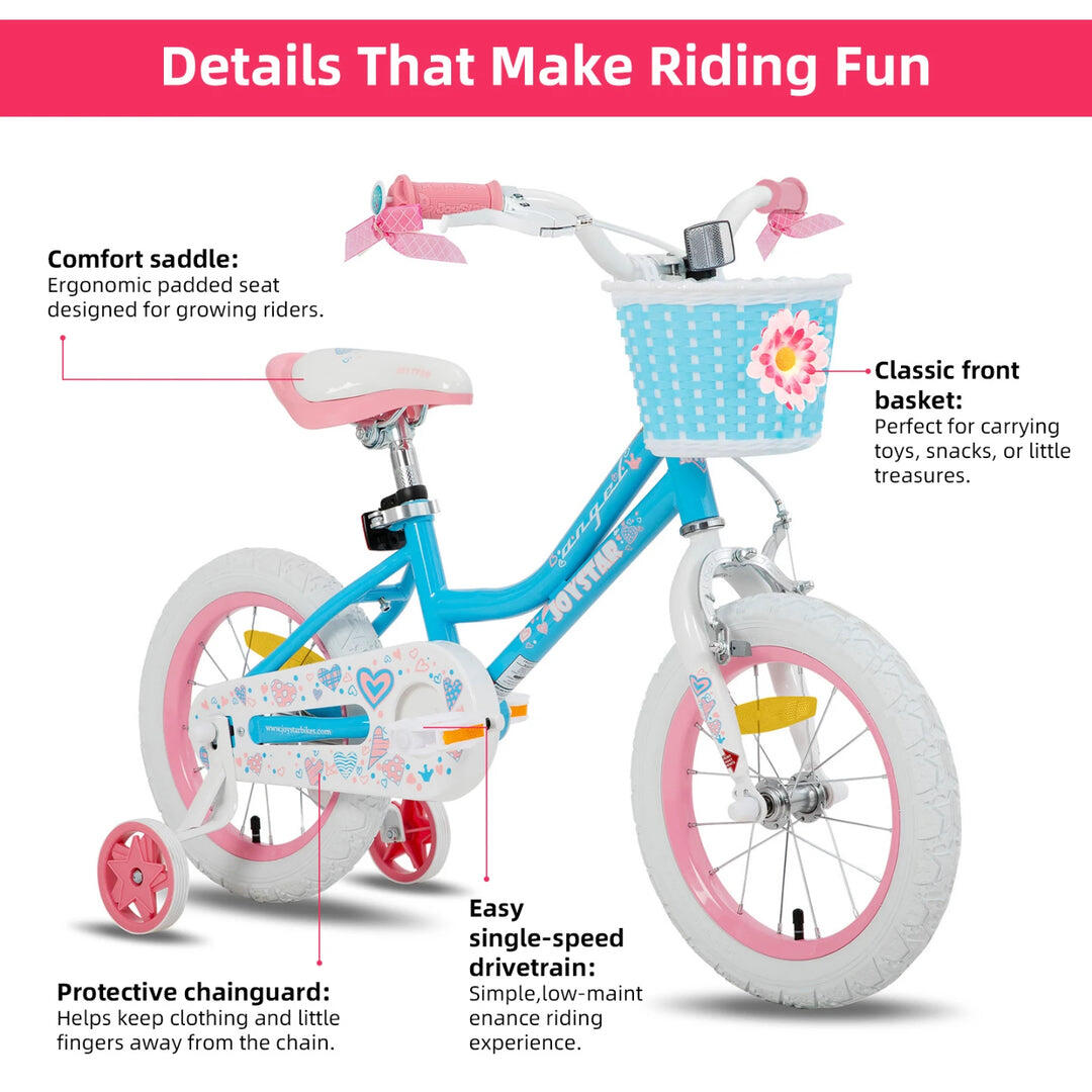 Mädchen Fahrrad Kinderfahrrad 12" Stützräder+Korb,2-4J 5/6