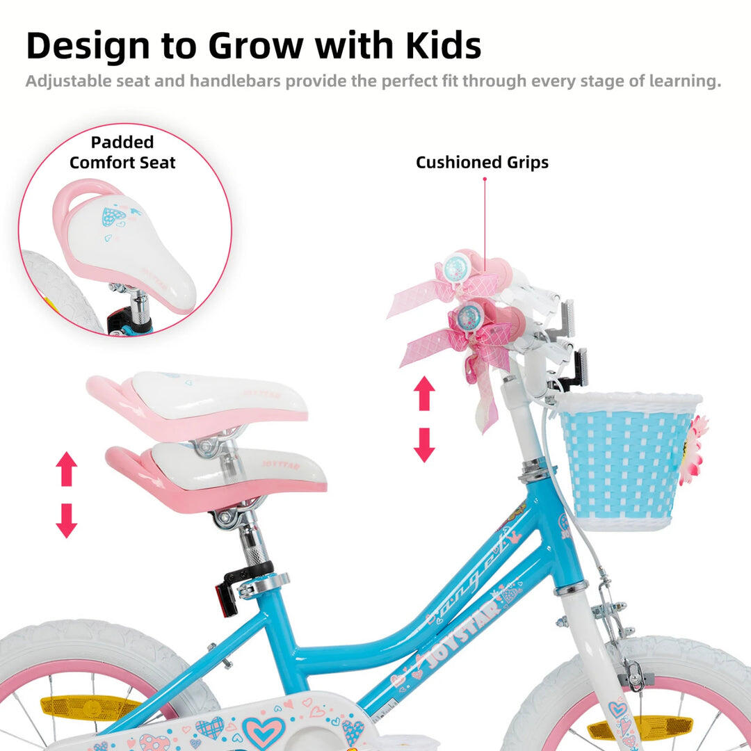 Mädchen Fahrrad Kinderfahrrad 12" Stützräder+Korb,2-4J 4/6