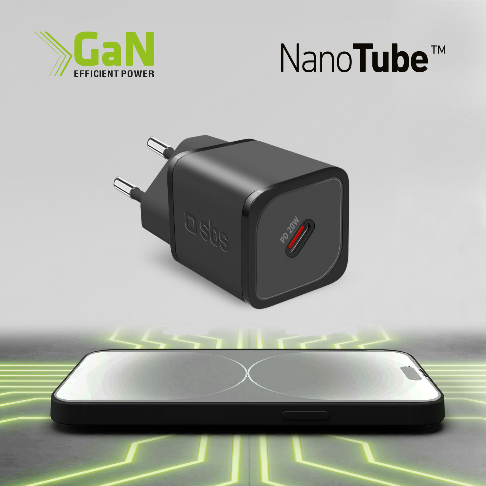 Caricatore GaN 20W USB‑C 7/7
