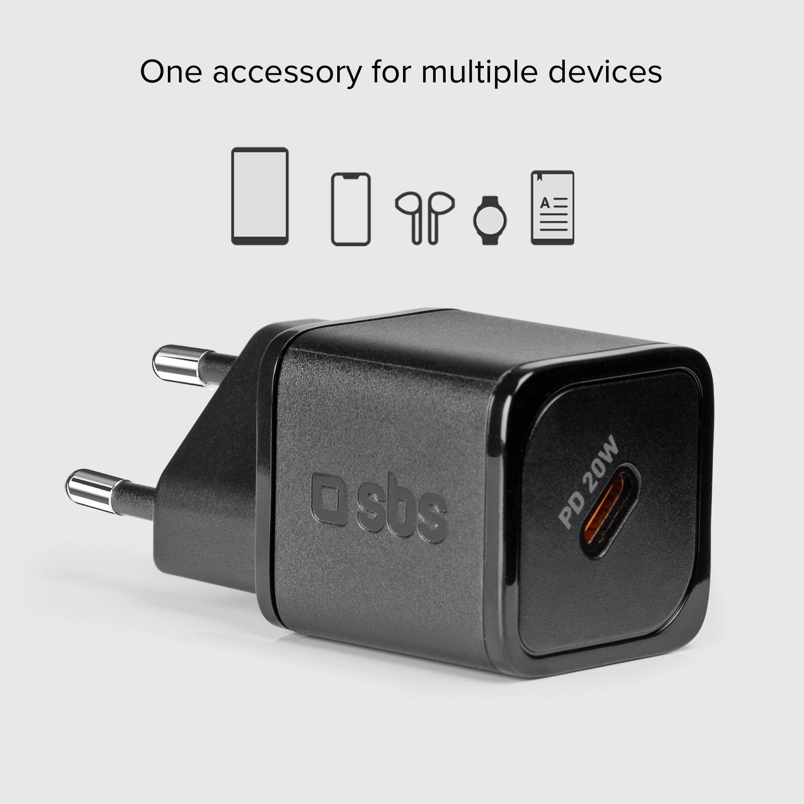 Caricatore GaN 20W USB‑C 2/7