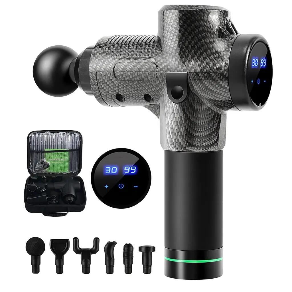 Massage Gun for Fitness : Portable High Frequency - Carbon Fibre