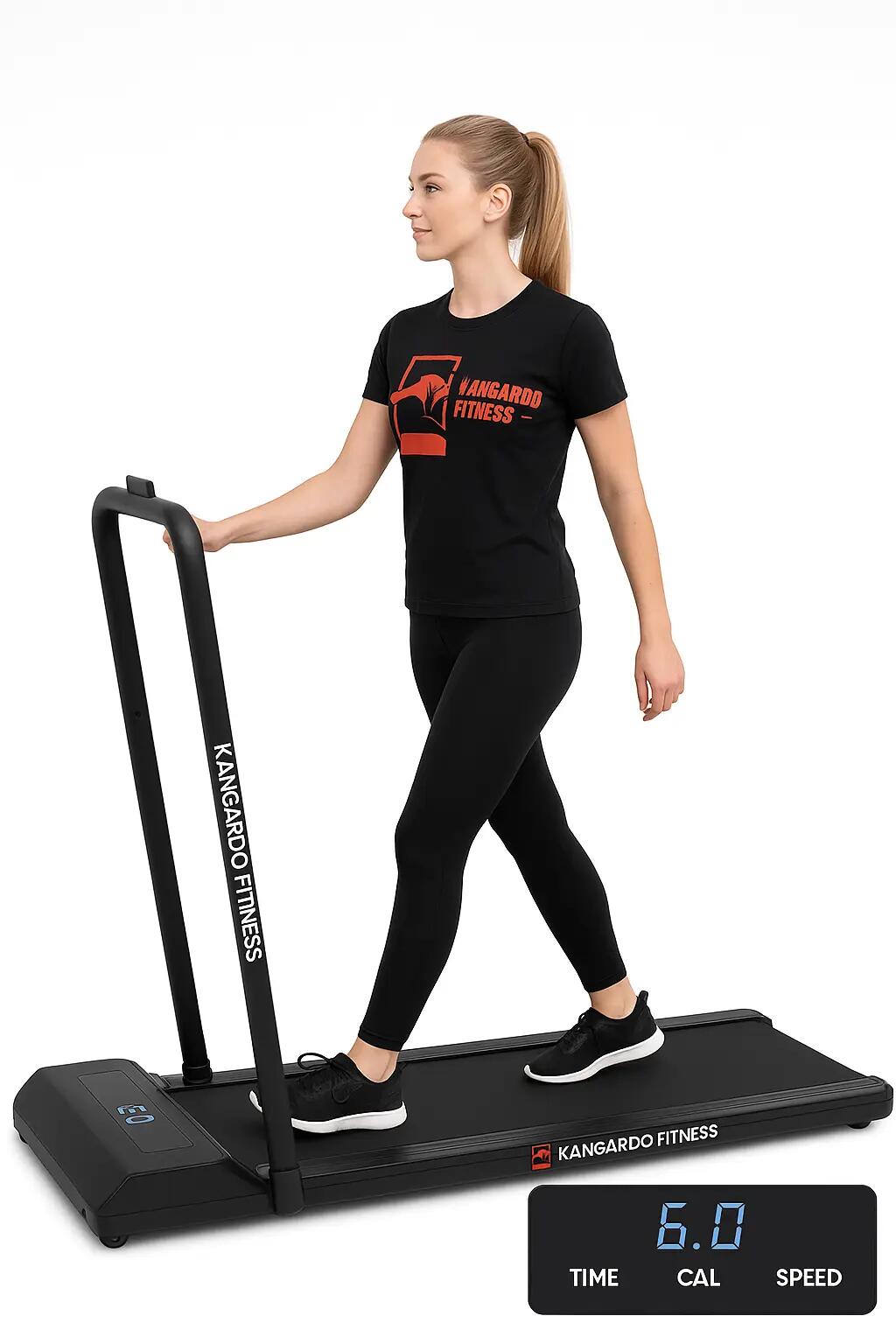 Kangaroo Fitness Foldable Walking Treadmill with Remote Control