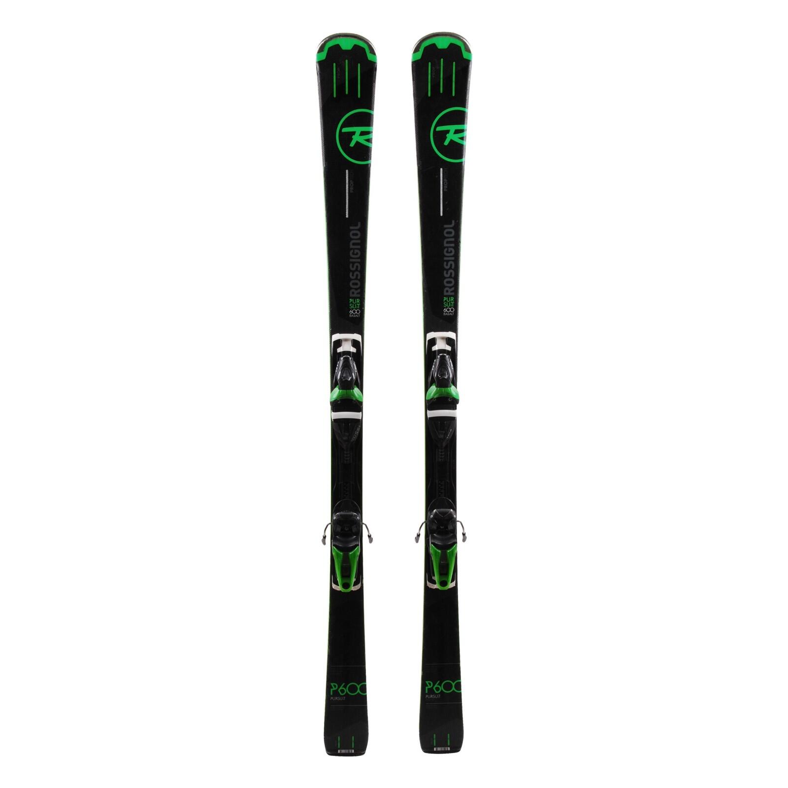 TWEEDEHANDS - Ski Occasion Rossignol Pursuit 600 Basalt + Fixations 1/4