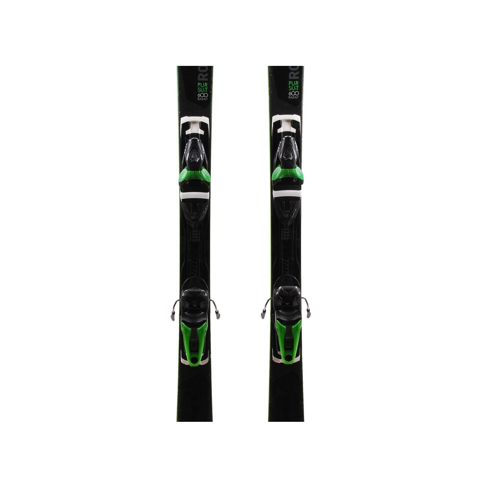 Paire De Skis Rossignol Pursuit 600 Basalt 163cm + Fixations Look