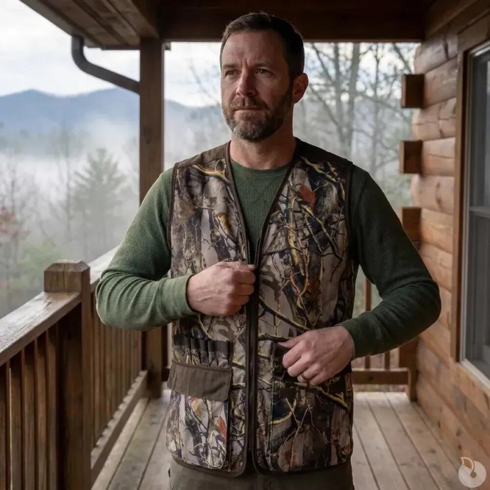 Gilet Palombe Forest Evo Polyester Déperlant 12 Tubes 1/5