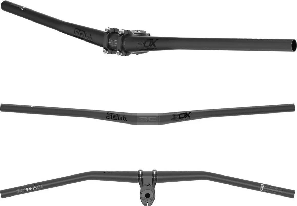 SQlab 3OX Carbon 12 ° Lenker 31,8 mm 780 mm Schwarz 3/4