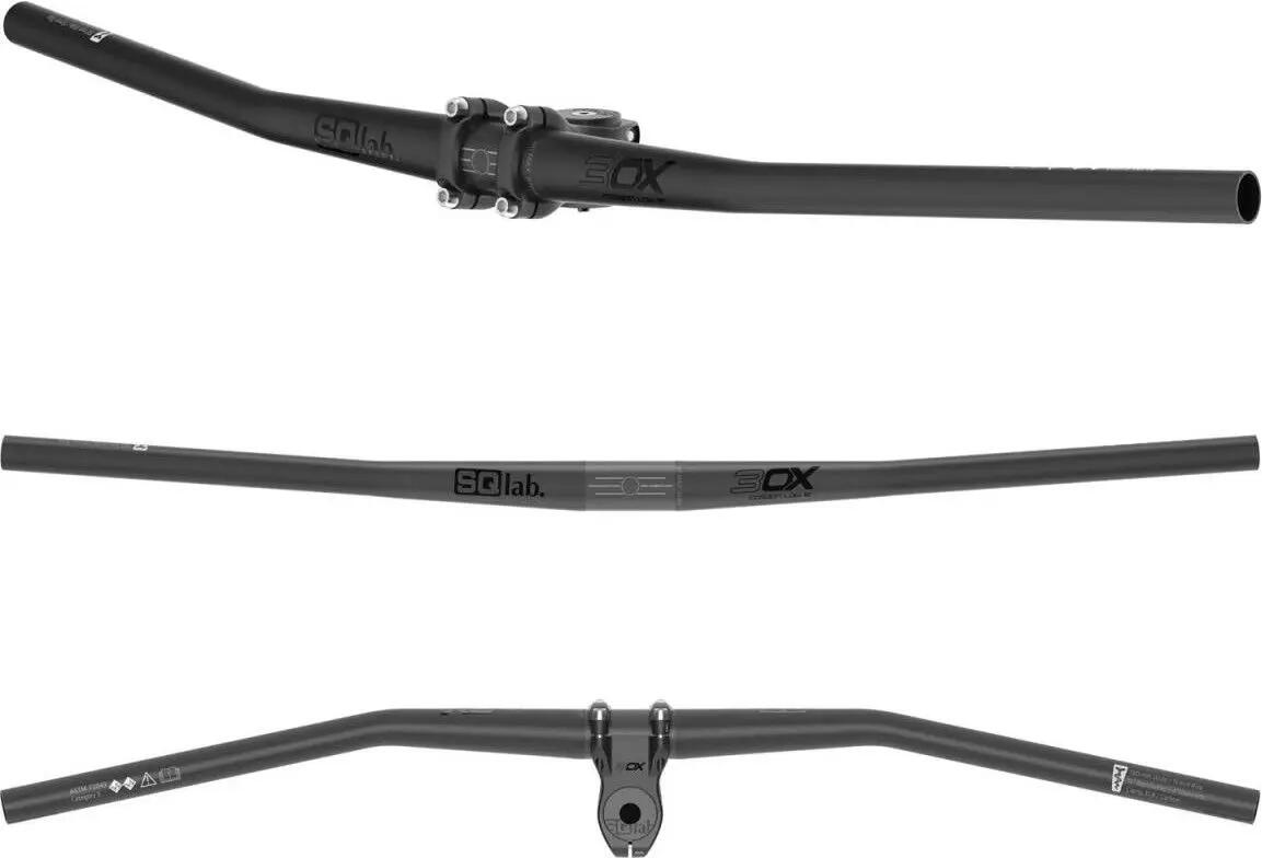 SQlab 3OX Carbon 12 ° Lenker 31,8 mm 780 mm Schwarz 2/4