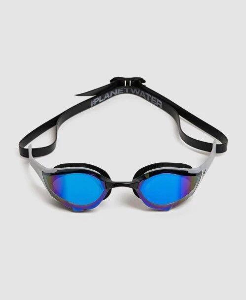 Arena Cobra Edge Swipe Schwimmbrille Verspiegelte Gläser Blau Grau Schwarz 3/12
